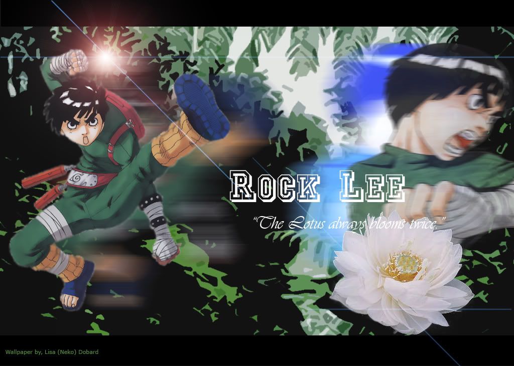wallpaper rock lee. Rock Lee The Lotus Always