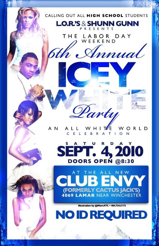 THE LABOR DAY WEEKEND 6TH ANNUAL ICEY WHITE PARTY AN ALL WHITE WORLD 