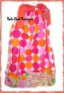2 tone Flamingo Retro Dots Michael Miller with Various Dots PillowCase Dress or Top