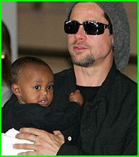 Brad Pitt & Baby Z