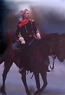 george armstrong Custer photo: Acclaimed Living Historian Steve Alexander as General George Armstrong Custer GeneralonSteed.jpg