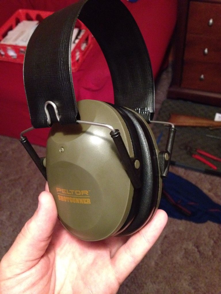 Stock interfere's with my hearing protection.