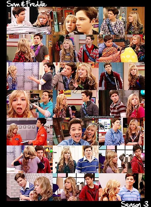 Couples Sam Puckett ♥ Freddie Benson Icarly 12 Because Freddie Wanted To Sit Next To Sam 