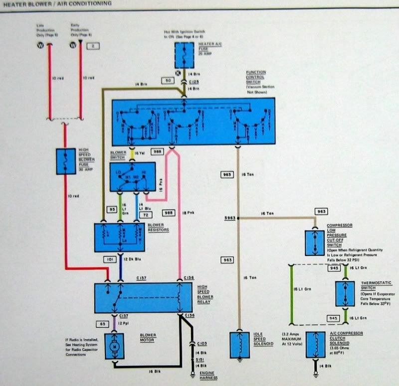 Need a good 77 AC wiring diagram - CorvetteForum - Chevrolet Corvette