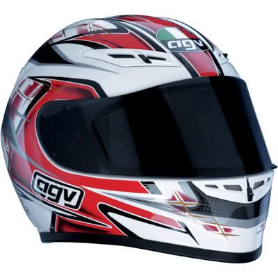  Auto Racing Helmet on Agv Helmet Gp Tech Combat White Red Xxlarge Xxl 2xl   Ebay