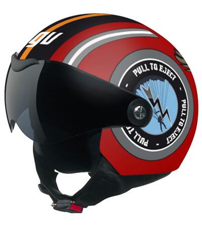 Extreme Motorcycle Gear on Agv Motorcycle Half Helmet Dragon Eagle Red Medium New   Ebay