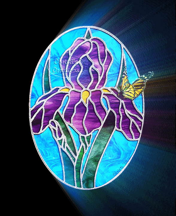 light rays photo: Stained Glass Iris with Streaming Rays of Light IriswithStreamingLightRaysResizedbyChristi-Dove.gif