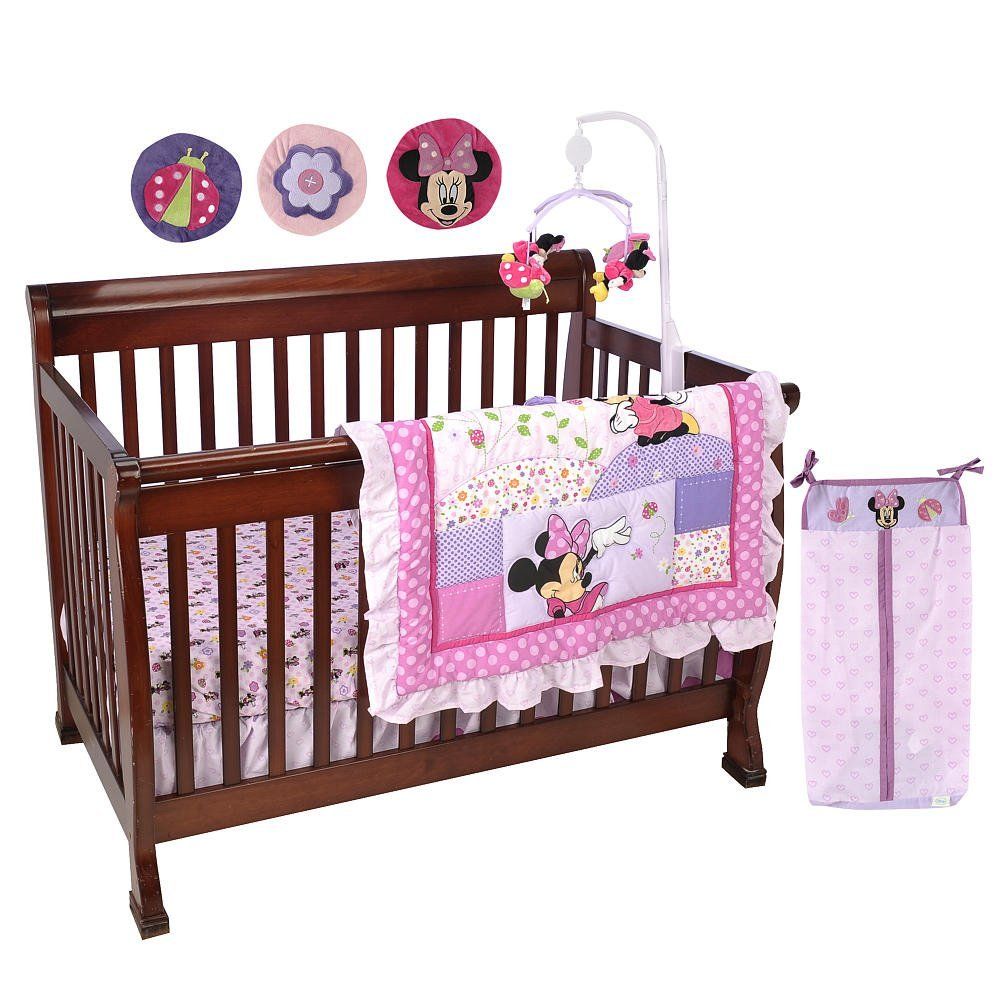 NEW Disney Minnie Mouse 8 Piece Crib Bedding Set eBay