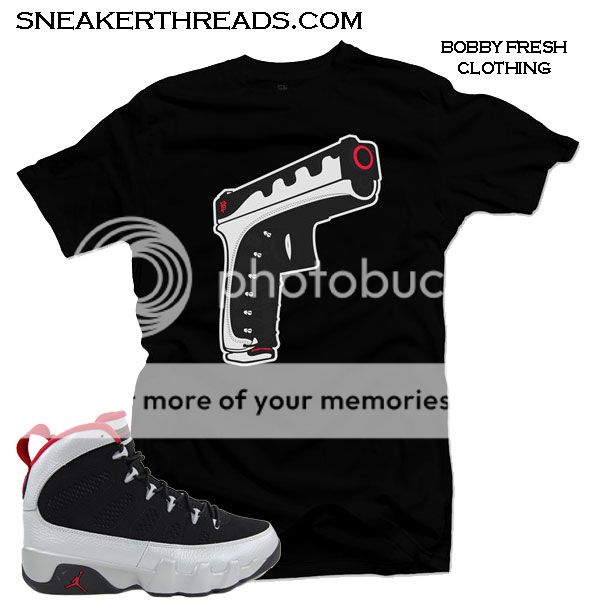 Bobby Fresh 9mm Gun Kilroy Shirt Tee Supreme Match Jordan