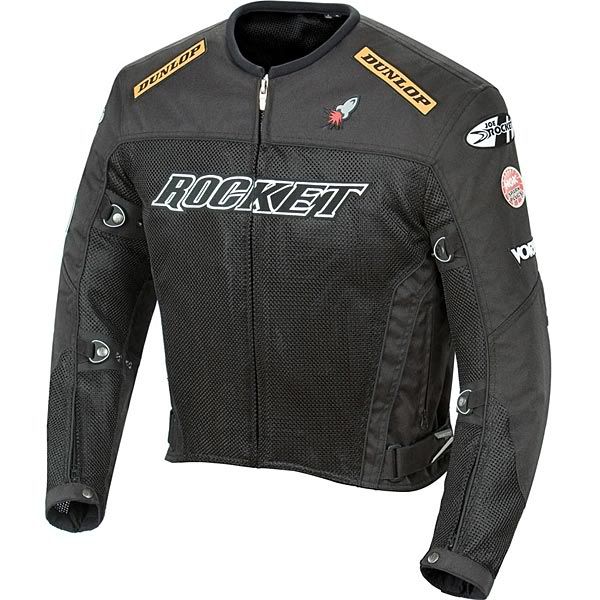 Joe Rocket UFO 2.0 Motorcycle Jacket Black Medium MD  