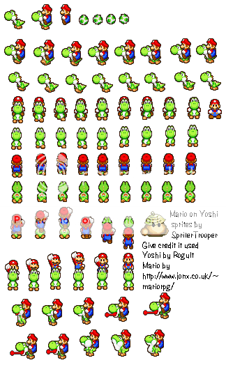 Mario Game : Yoshi Sprites Photo by PALDg21 | Photobucket